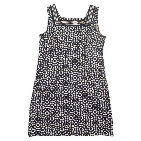 Talbots Petite Geometric Print Sleeveless Jersey Dress – MP - Picture 1 of 8